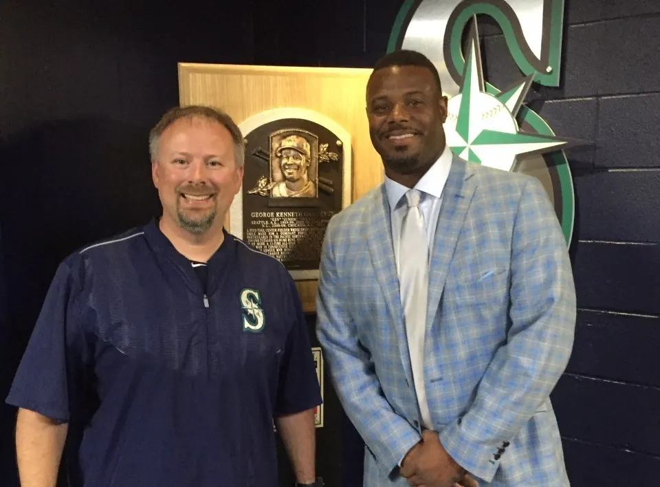Matt Toth with Ken Griffey Jr.