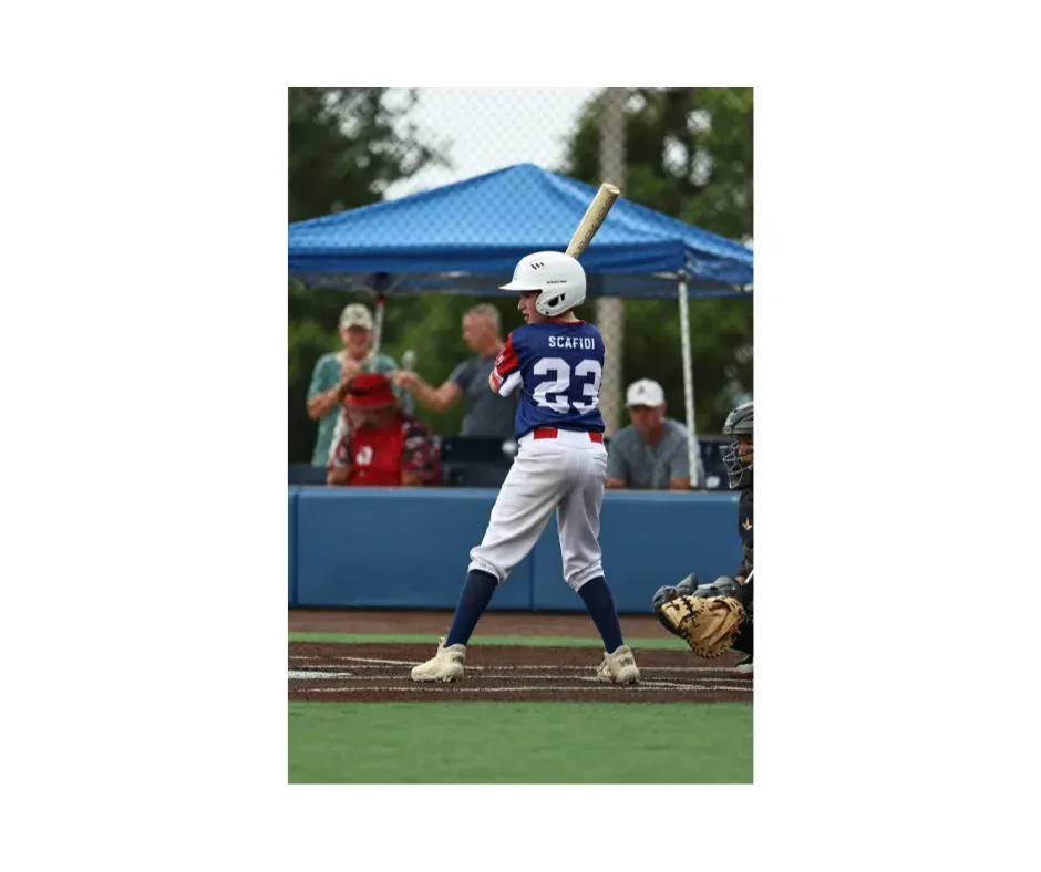 Youth Baseball Player at Bat