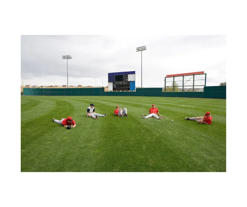 Baseball Outfield Stretching