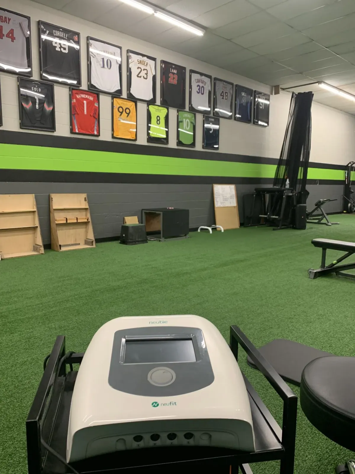 Neubie device at Major League Activation training facility